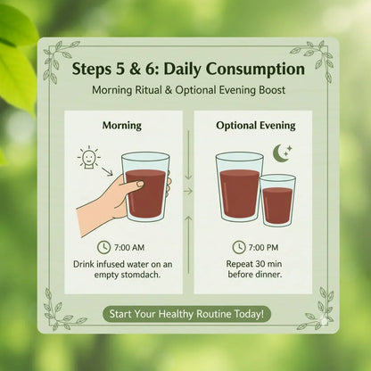 SugarCare Balance Wooden Water Glass (Natural Sugar Solution)
