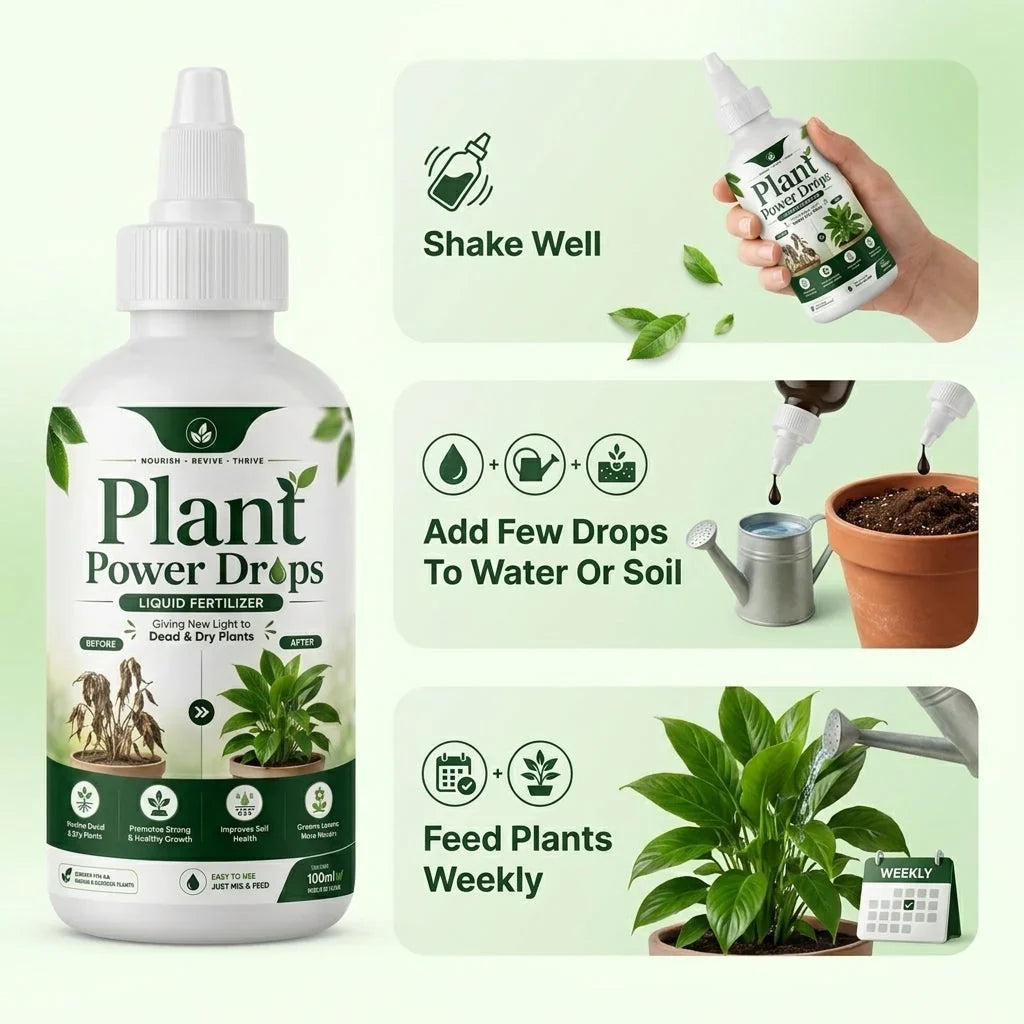 Plant Power Drops – Liquid Fertilizer For Plants 💧🌿