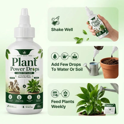 Plant Power Drops – Liquid Fertilizer For Plants 💧🌿