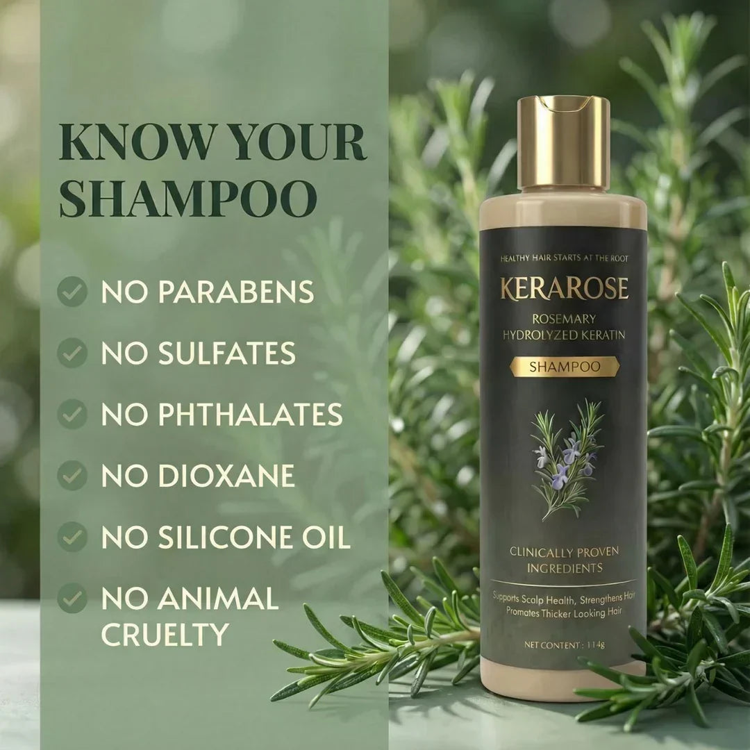 Kerarose Rosemary Shampoo For Hair Growth ( Buy 1 Get 1 Free 🔥)
